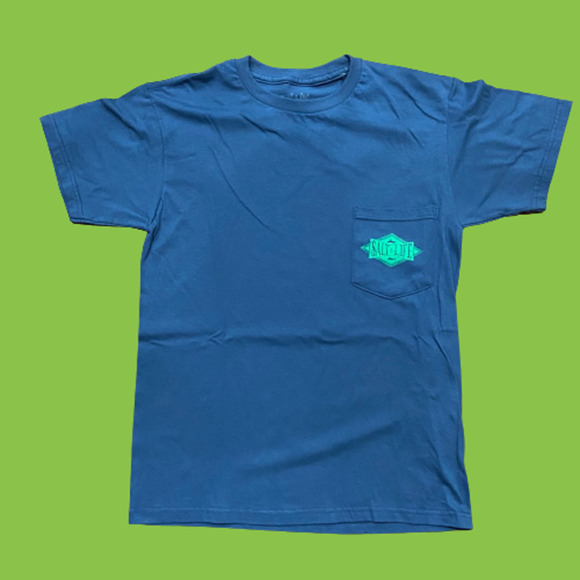 Salt Life Outdoor Fishing Captain's Choice Navy Blue T-Shirt Small - Picture 1 of 8
